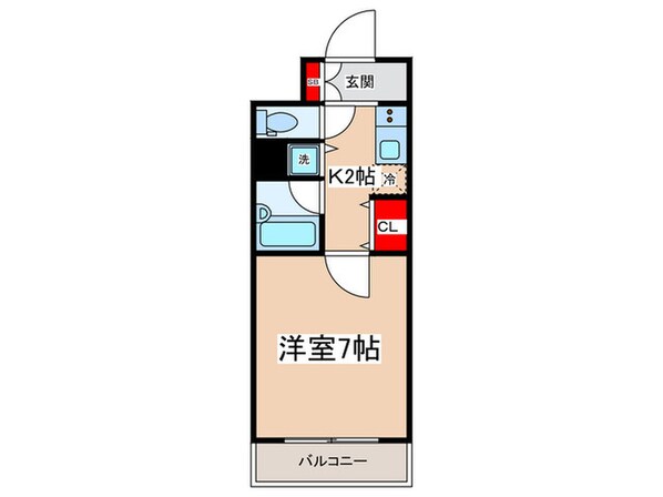 ｱｰﾊﾞﾝﾌｧｰｽﾄ錦糸町（504）の物件間取画像